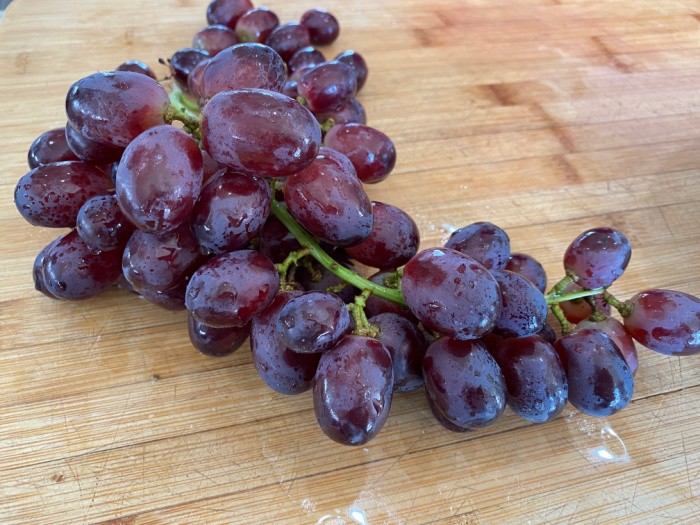 Fresh Grapes On Stem
