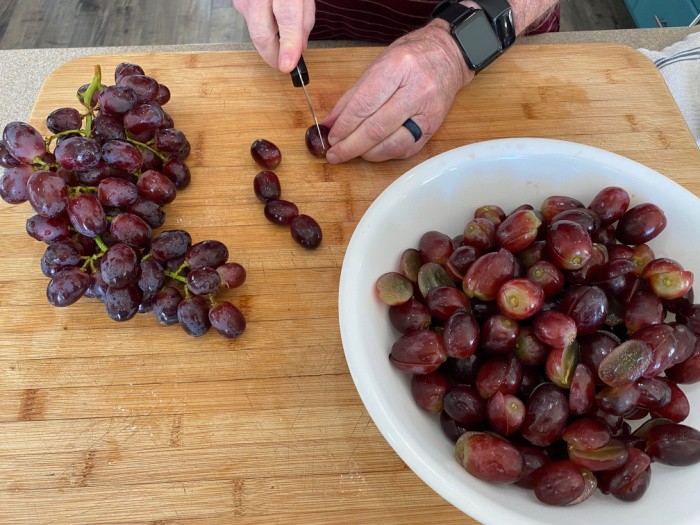 Slicing Grapes in Half