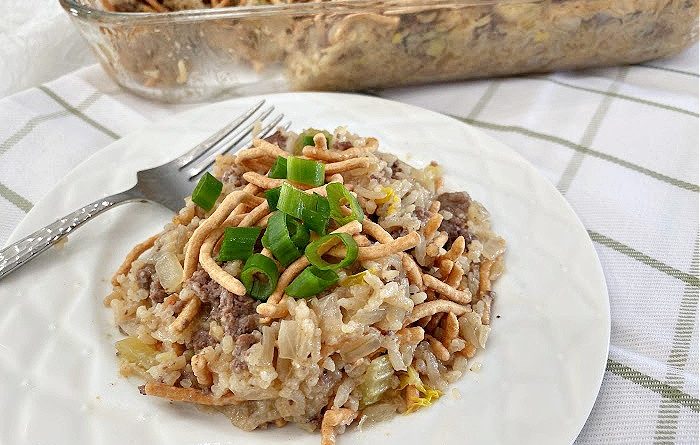 Chow Mein Casserole with Ground Beef