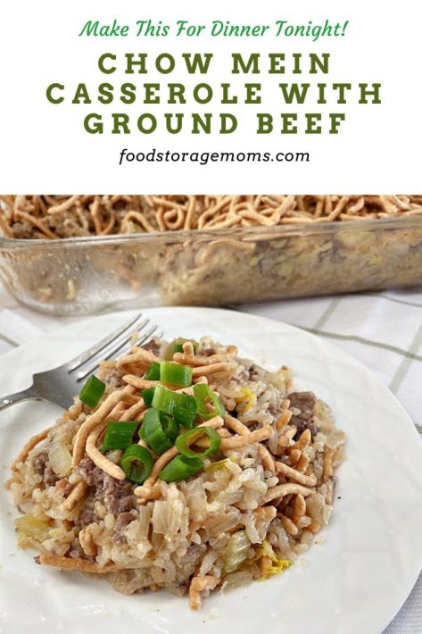 Chow Mein Casserole with Ground Beef