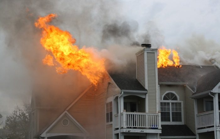 Apartments or Home on Fire