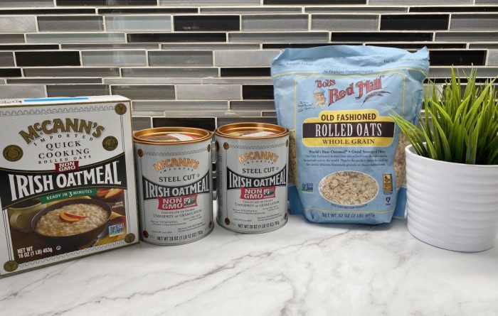 Several Different Types of Oatmeal