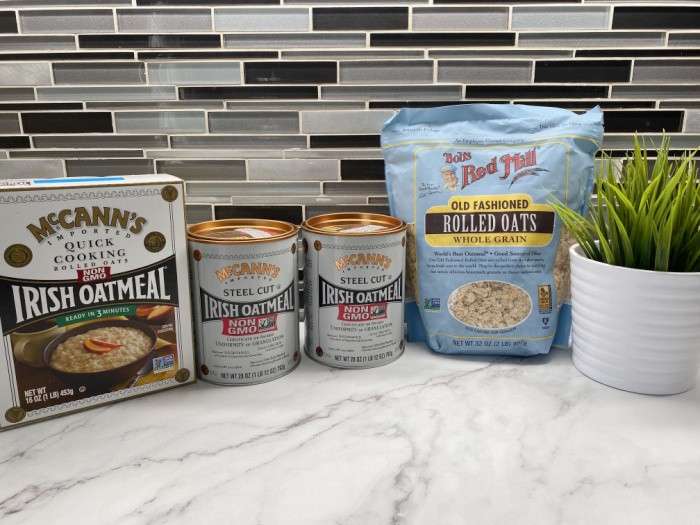 Several Different Types of Oatmeal