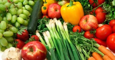Various Fruits and Vegetables