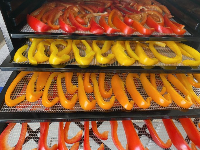 Bell Peppers In the Dehydrator