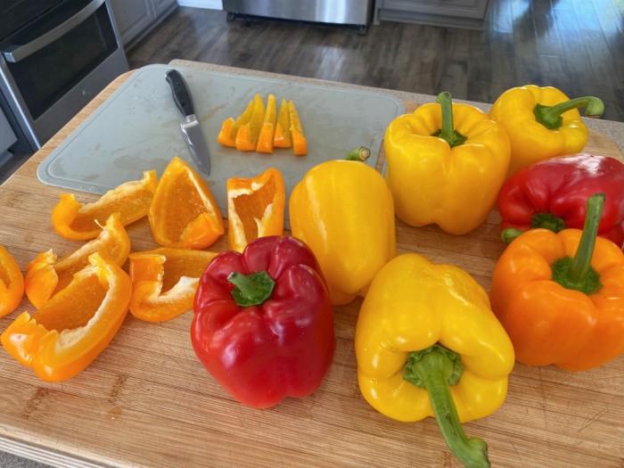 Bell Peppers Ready To Cut