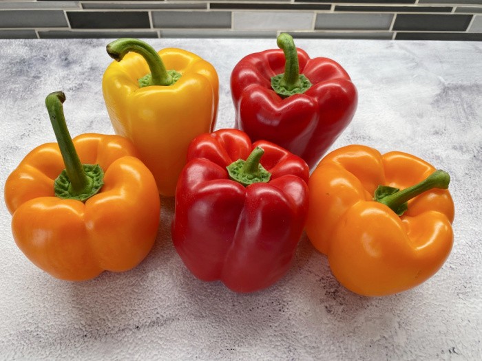 Bell Peppers Ready To Wash