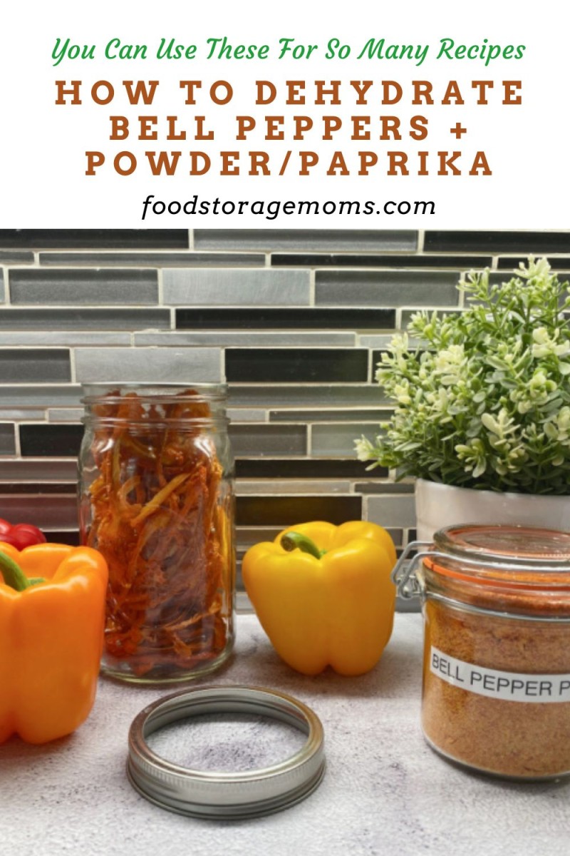How To Dehydrate Bell Peppers Food Storage Moms