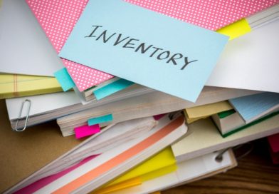 Inventory Showing Stacks of Paper