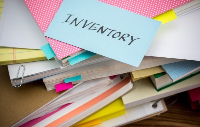 Inventory Showing Stacks of Paper