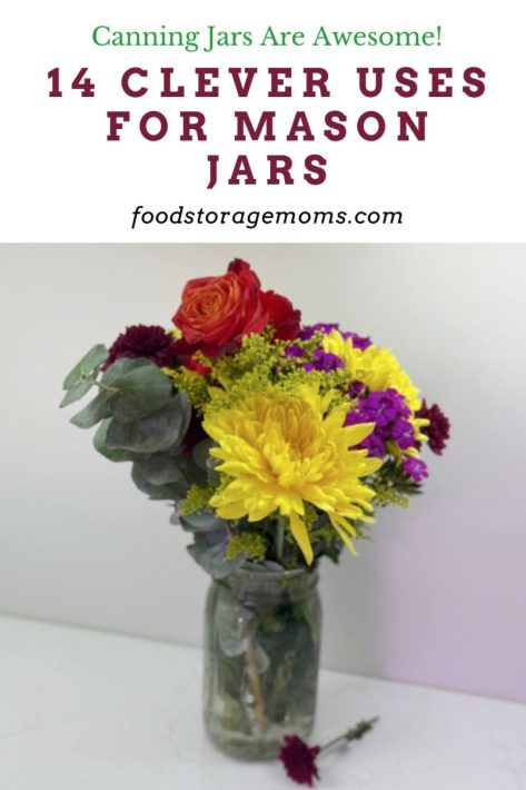 Flowers in Mason Jar
