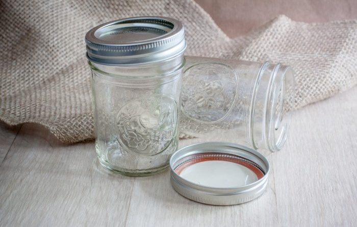Mason Jars on the Counter
