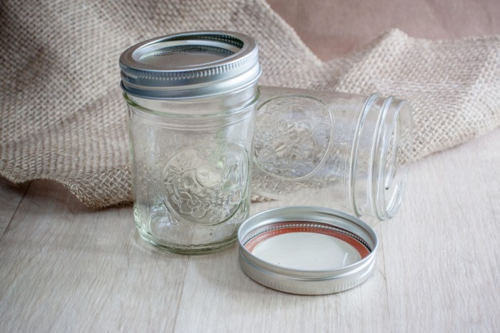 Mason Jars on the Counter