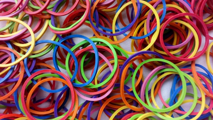 Rubber Bands In Colors