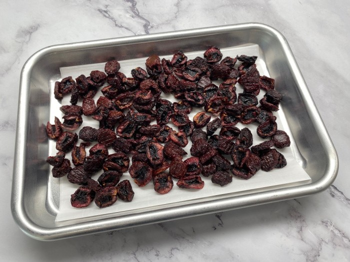 Cherries Conditioning On Countertop