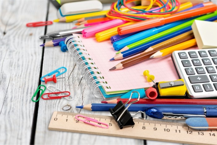 School Supplies Very Colorful