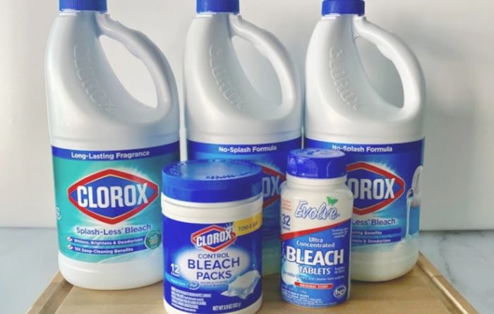 Bleach Bottles Lined Up