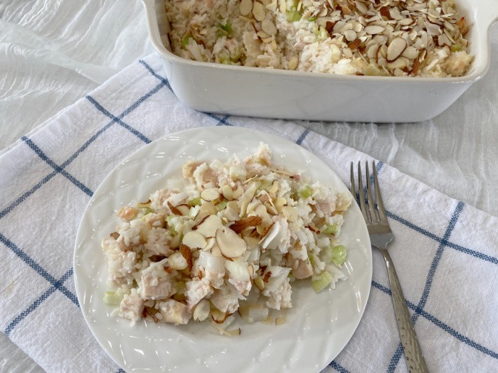 Chicken and Rice Casserole Served