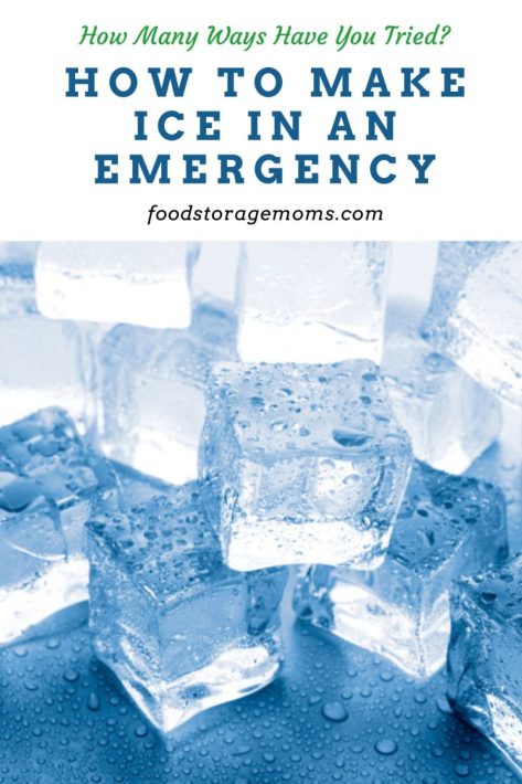 How to Make Ice in an Emergency
