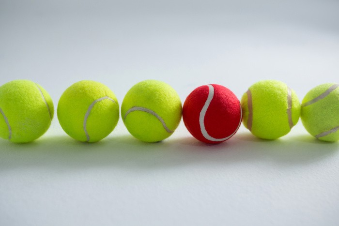 Tennis Balls Side by Side