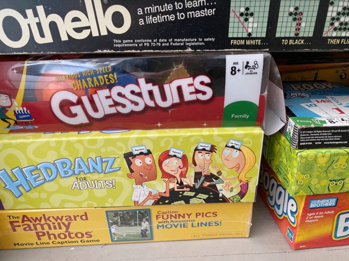 Board Games In A Cupboard