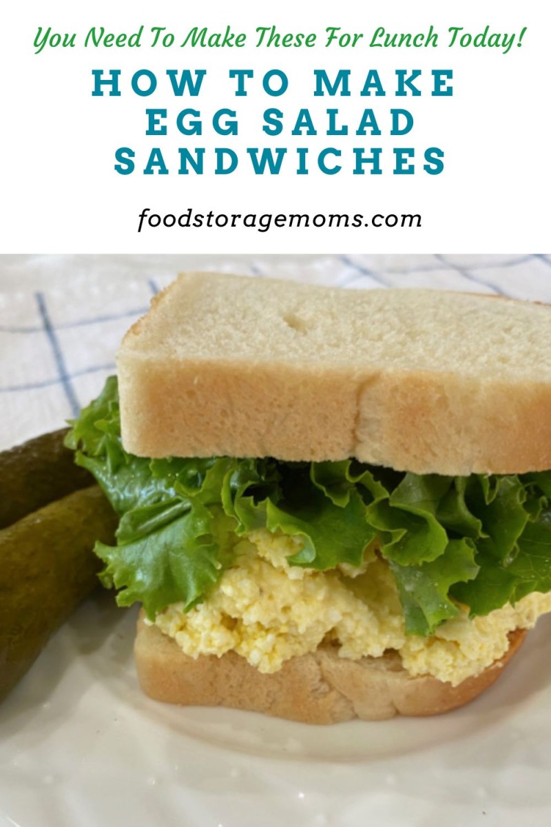 How To Make Egg Salad Sandwiches - Food Storage Moms