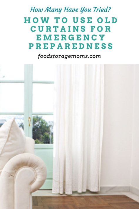 How to Use Old Curtains for Emergency Preparedness