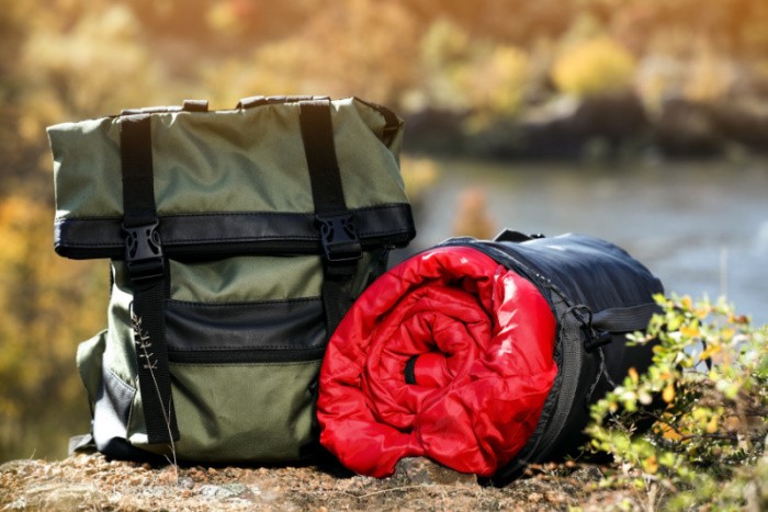Sleeping Bag and Backpack