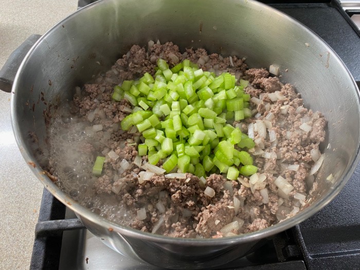 Brown the Ground Beef with Onions and Garlic