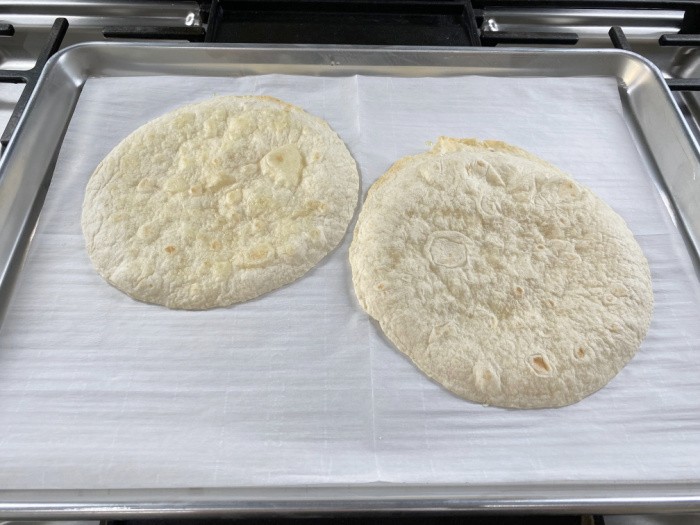 Tortilla Pizza Flour Tortillas Baked