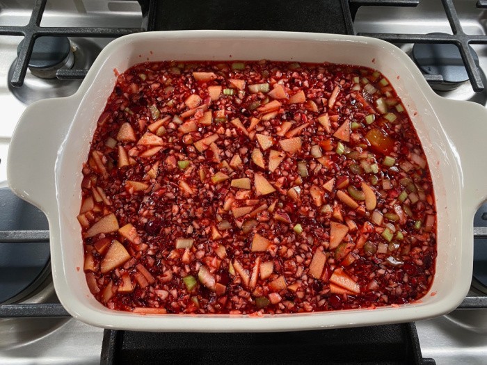 Cranberry Salad Cover with Gelatin