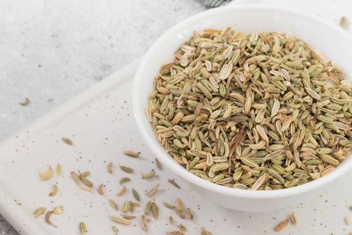 Fennel Dried In A Bowl