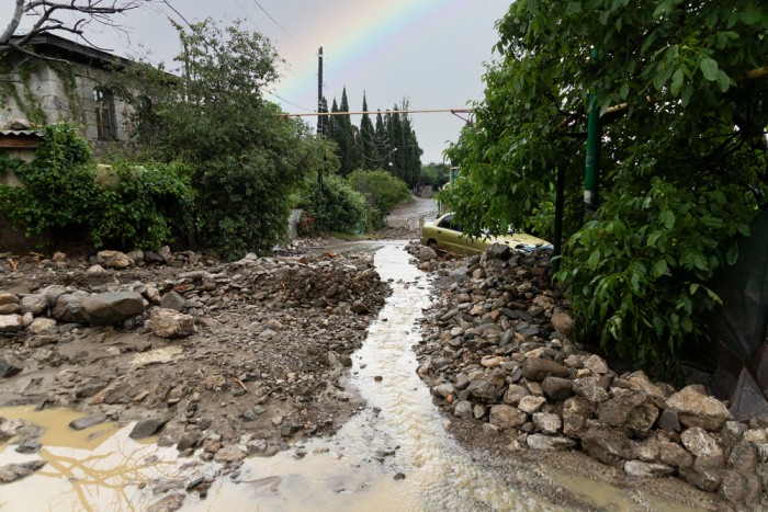 Mud Stream From Flooding