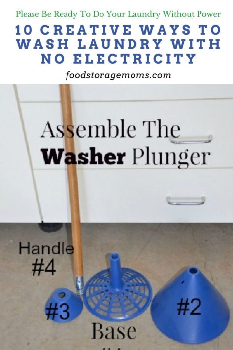 Mobile Washer Pieces to hand wash your clothing