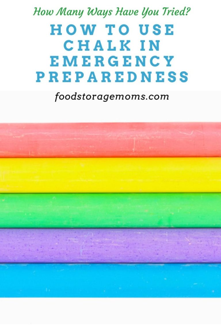How to Use Chalk in Emergency Preparedness - Food Storage Moms