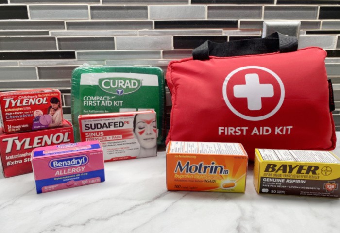 Medicine with First Aid Kit