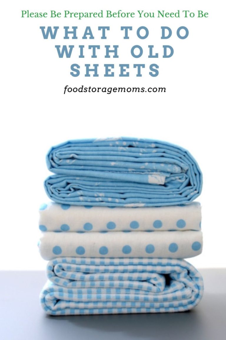 What to Do With Old Sheets Food Storage Moms