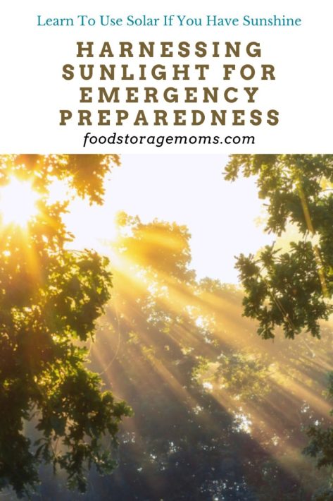 Harnessing Sunlight for Emergency Preparedness