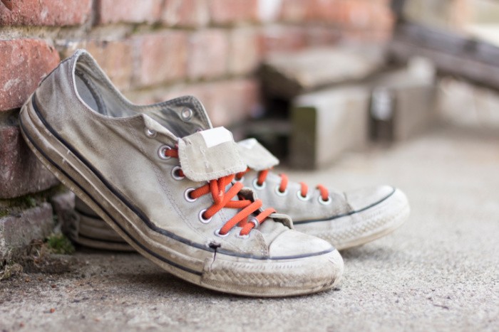 Sneakers Old and Worn