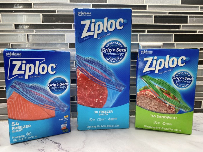 Ziploc Three Boxes