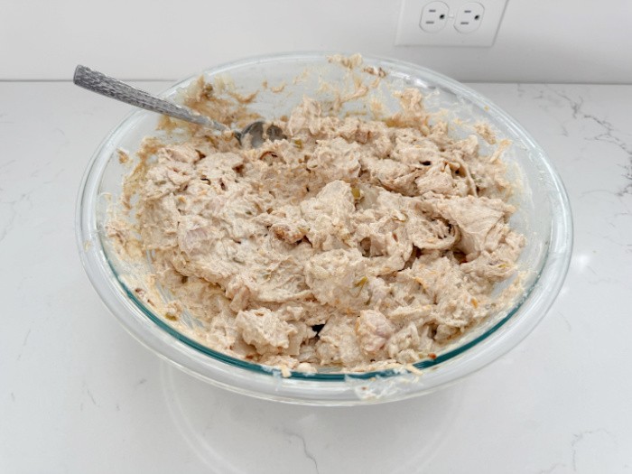 Chicken Enchiladas Ingredients Combined