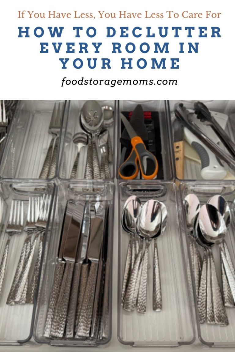 How To Declutter Every Room In Your Home - Food Storage Moms