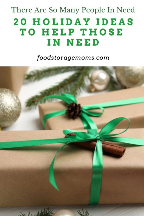 20 Holiday Ideas to Help Those in Need