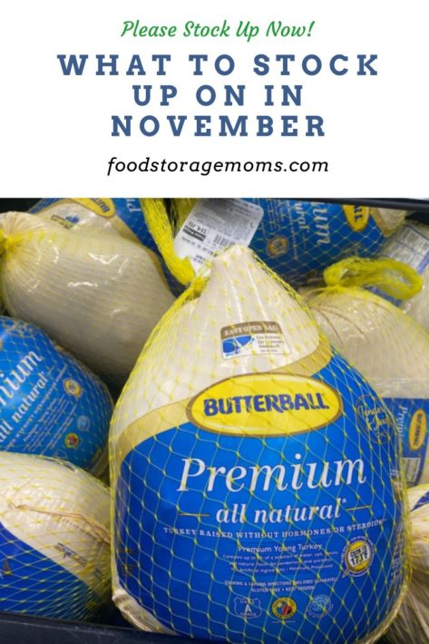 What To Stock Up On In November