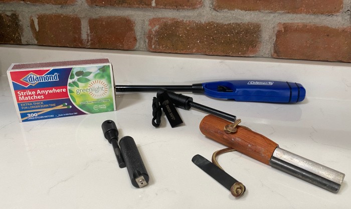 Various Fire Starters and Matches