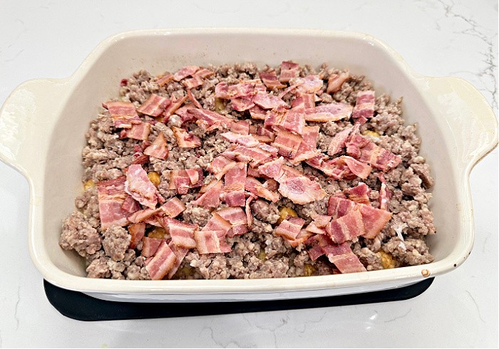 Breakfast Casserole Add Sausage and Bacon