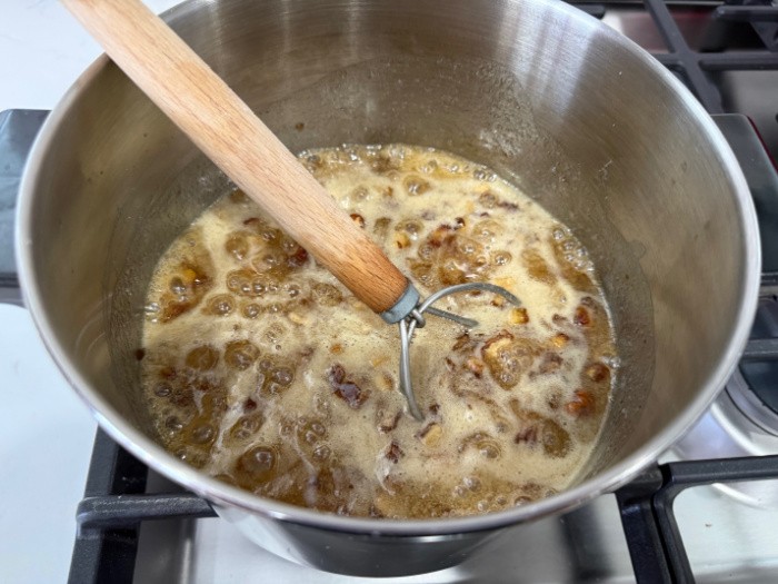 Date Filled Cookies Filling Simmering