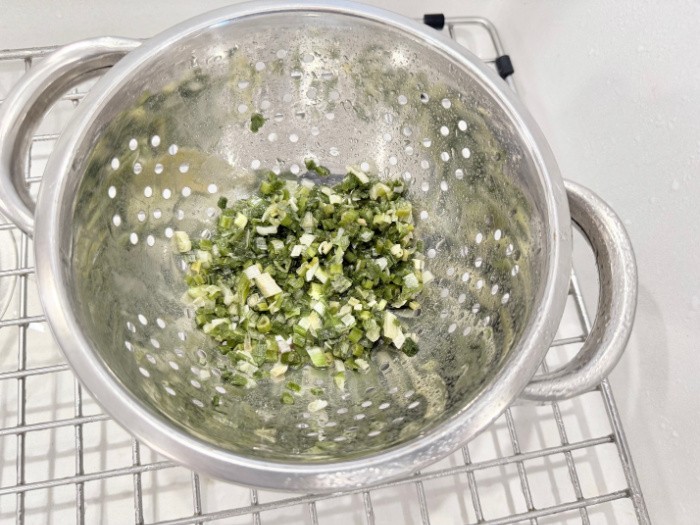 Drain The Freeze Dried Green Onions