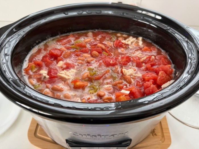 Mexican Chicken Soup in a Slow Cooker