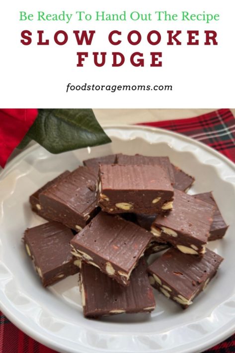 Slow Cooker Fudge ready To Eat